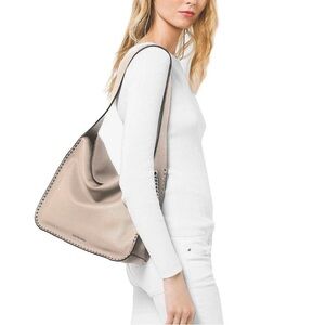 Michael Michael Kors Astor Cement Large Leather Hobo